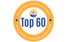 Top 60 | United Way of Southeast Louisiana | 2024-25 Most Generous Workplaces