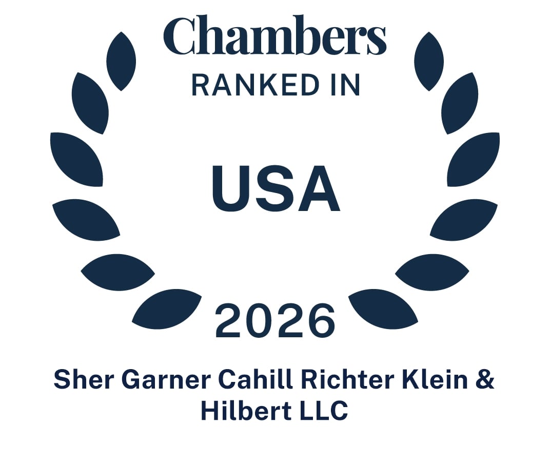 Chamber Ranked In USA | 2026 | Sher Garner Cahill Richter Klein & Hilbert LLC